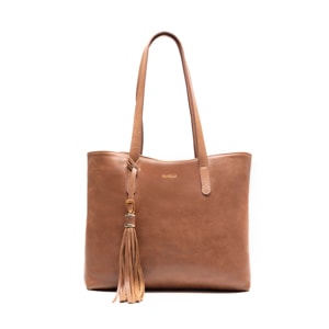 Tote Bag <em class="search-results-highlight">Quirelli</em> para Mujer con Cierre Con Bandola Estilo 010104 Tan