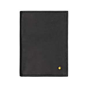 Porta Pasaporte <em class="search-results-highlight">Quirelli</em> para Hombre con Refuerzo Interno Estilo 050102 Negro