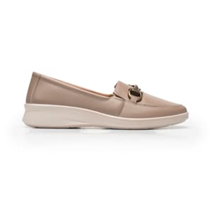 Mocasín Con Herraje Flexi para Mujer con Doble Plantilla Estilo 124502 Taupe