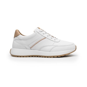 Sneaker Retro Runner <em class="search-results-highlight">Quirelli</em> para Mujer con Biomotion Estilo 303601 Blanco