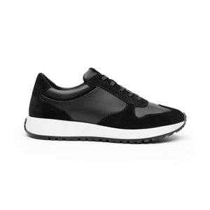 Sneaker Retro Runner <em class="search-results-highlight">Quirelli</em> para Mujer con Biomotion Estilo 303602 Negro