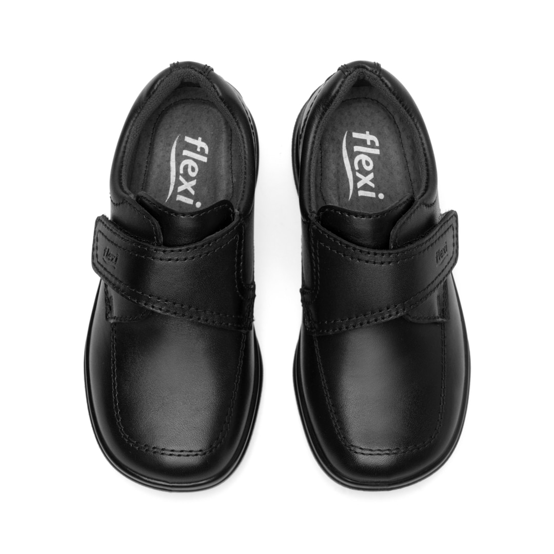 Tenis Escolar Flexi para Niño con Ancho Ajustable Estilo 402013 Negro